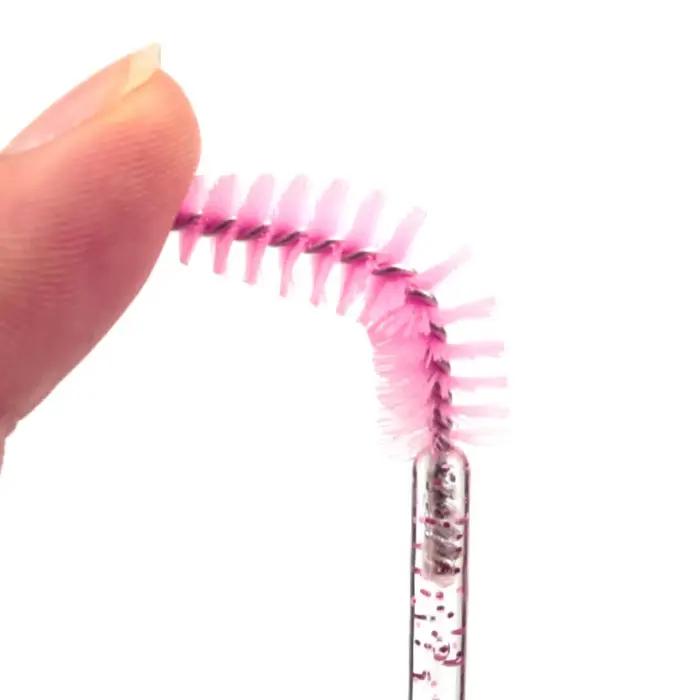 Nouveau 5/25/50 pièces en gros cristal cils brosse applicateur