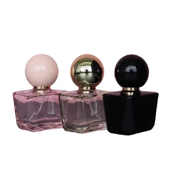 Bouteille de pulvérisation cosmétique exquise, bouteille de couleur en verre, corps, bouteilles de parfum portables pour la Collection de parfums en voyage