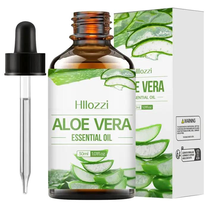 ALOE VERA ESSENTIAL OIL Facial de Aloe que mantiene la piel húmeda, Peut être utilisé pour les cheveux, le visage, le corps, l'aromathérapie