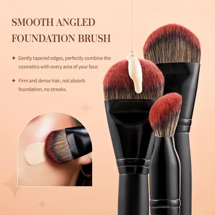 Jessup pinceaux de maquillage ensemble 3-21 pièces Premium synthétique grande poudre fond de teint c
