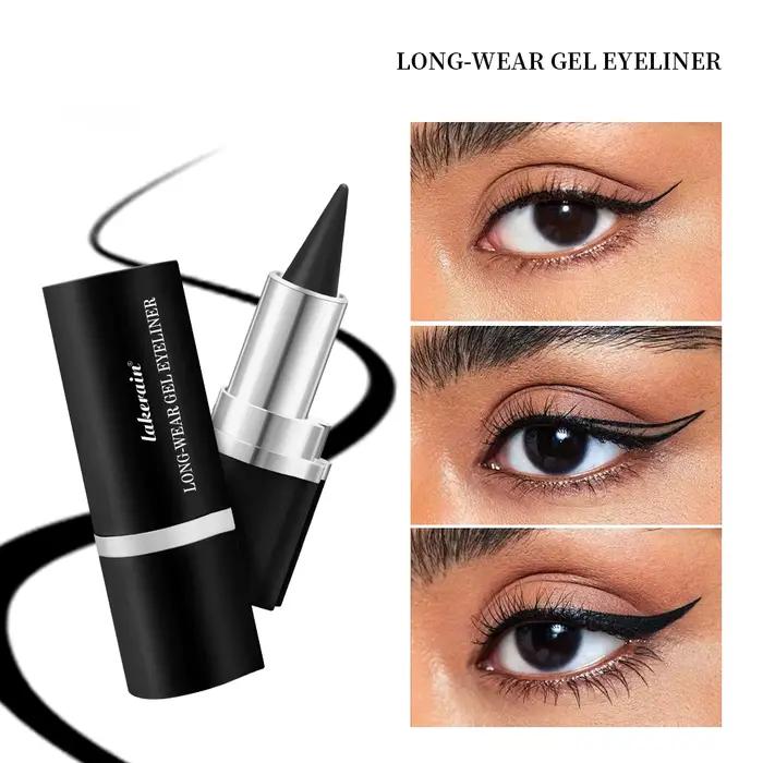 Eyeliner texture crémeuse longue durée imperméable mat noir argent marron Eye Liner stylo maquillage pour les femmes cosmétique