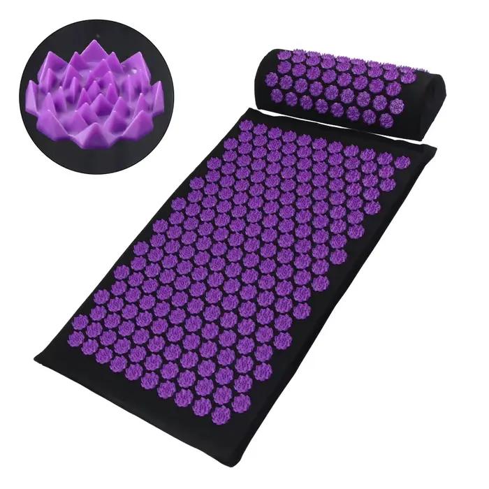 Pranamat Eco Lotus Spike Mat - Coussin de massage d'acupuncture Applicateur de Kuznetsov Sensi Yoga Outil