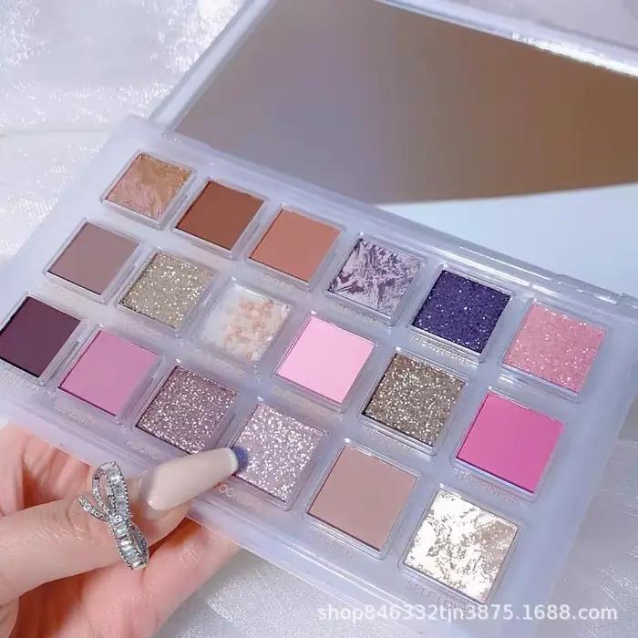 Palette de fards à paupières 18 couleurs