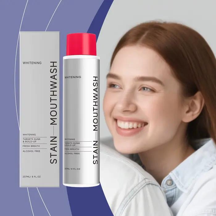 Bain de bouche rafraîchissant blanchissant les dents, élimine les mauvaises odeurs, haleine fraîche, protège les gencives, soin dentaire, hygiène bucco-dentaire