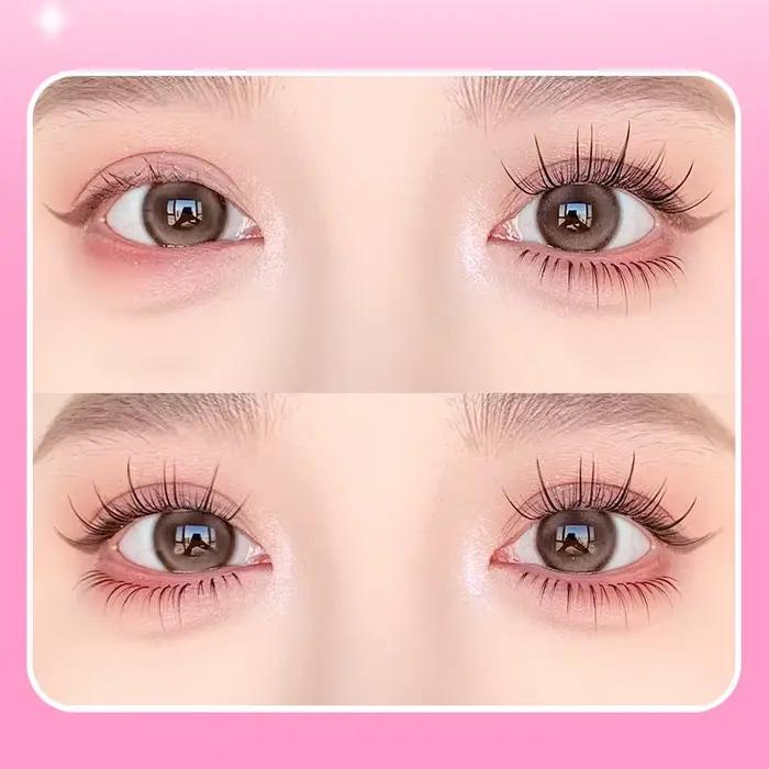 Cils sans colle de Style coréen pour filles, grande capacité, naturels, vaporeux, faciles à applique