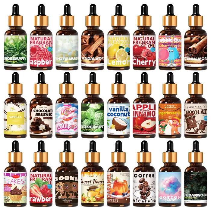 36 types d'huiles essentielles de 30 ml, parfum longue durée pour l'aromathérapie, relaxation, cadeaux de vacances pour les amis