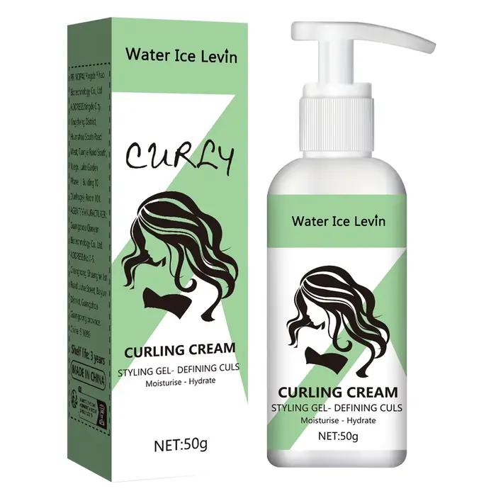 Water Ice Levin Gel Coiffant Crème Bouclante Définissant les Boucles Hydratant Sensation Douce et So