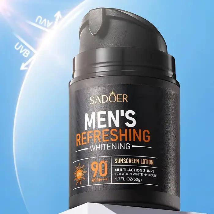 SAODER crème solaire pour hommes pour visage cou corps bloqueur