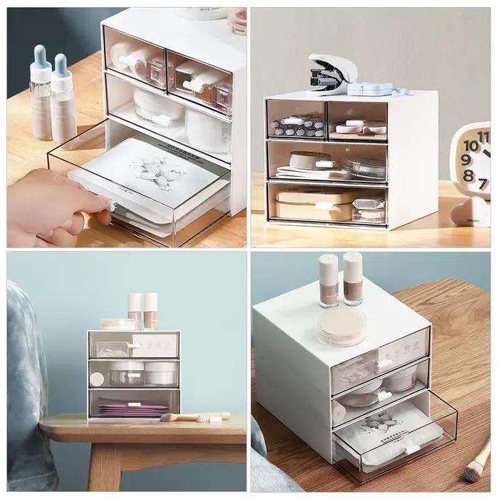 Boîte de rangement de maquillage avec tiroir
