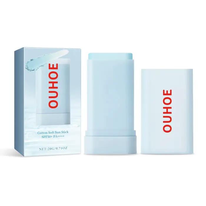 Crème solaire Stick Spf 50 pour la peau grasse Visage Sun Blocking UV Protecteur Hydratant Rafraîchissant Contrôle de