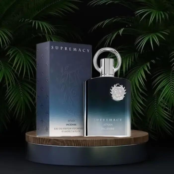 Parfum AFNAN Supremacy Incense 100ml Eau de Parfum, parfum de luxe longue durée, spray, parfum chaud, profond, fumé, riche, intense, élégant