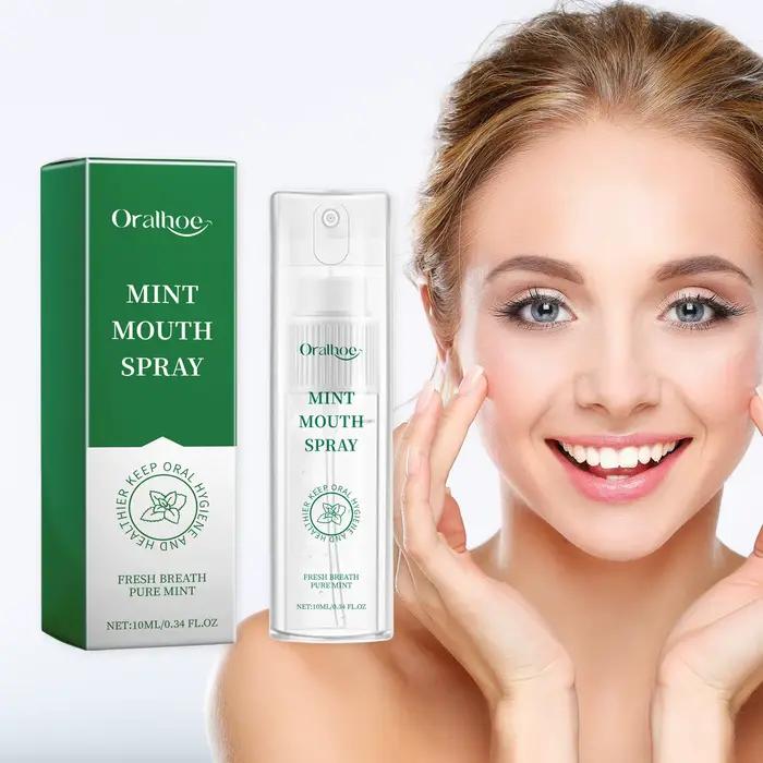 Spray rafraîchissant pour l'haleine à la menthe