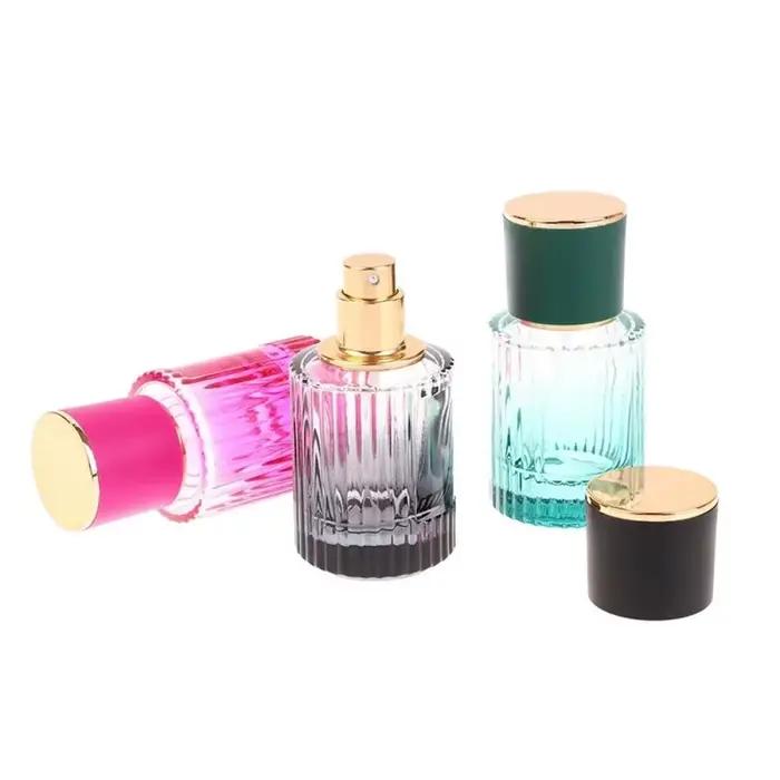 Flacon de parfum 30/50ml, atomiseur en verre, tube en verre coloré, vaporisateur de parfum, sous-embouteillage, flacon vaporisateur hydratant, flacon rechargeable