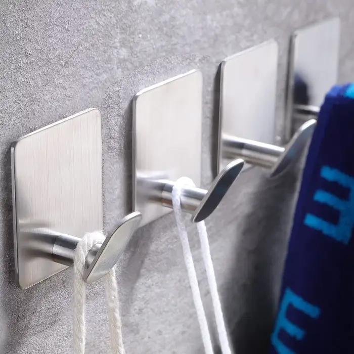 Crochet adhésif robuste et étanche dans les crochets de douche pour suspendre des serviettes