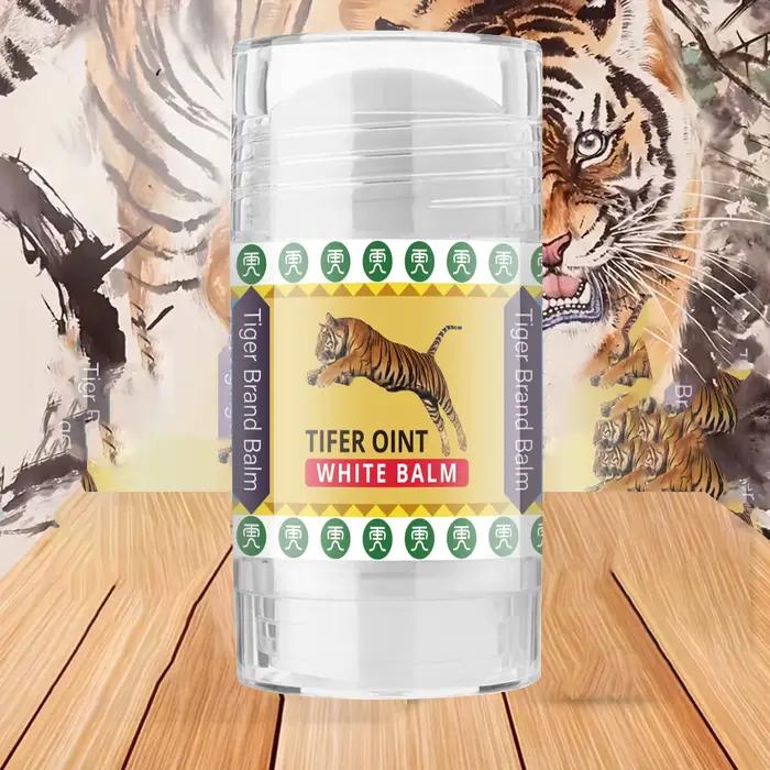 Bâton de crème de massage corporel Tiger, contient un mélange de vitamines E et d'huile d'olive, hydratant en profondeur, facile à appliquer, non grasse