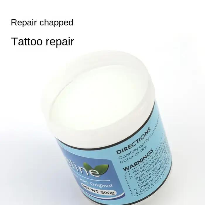Bestseller 500g Vaseline Tatouage Bouteille Blanche pour Lubrification Cutanée et Coloration Auxiliaire Tatouage Broderie