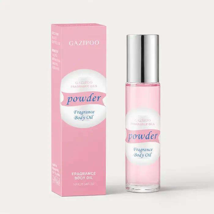 Huile de phéromone roll-on 10 ml - Huile parfumée portable, parfum floral boisé à la rose, au safran et au bois de santal, eau de parfum pour les voyages