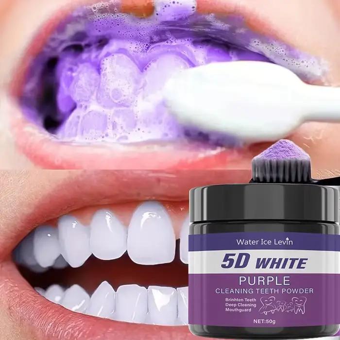 Water Ice Levin Purple Dentifrice éclaircissant : pour un blanc 5D profond