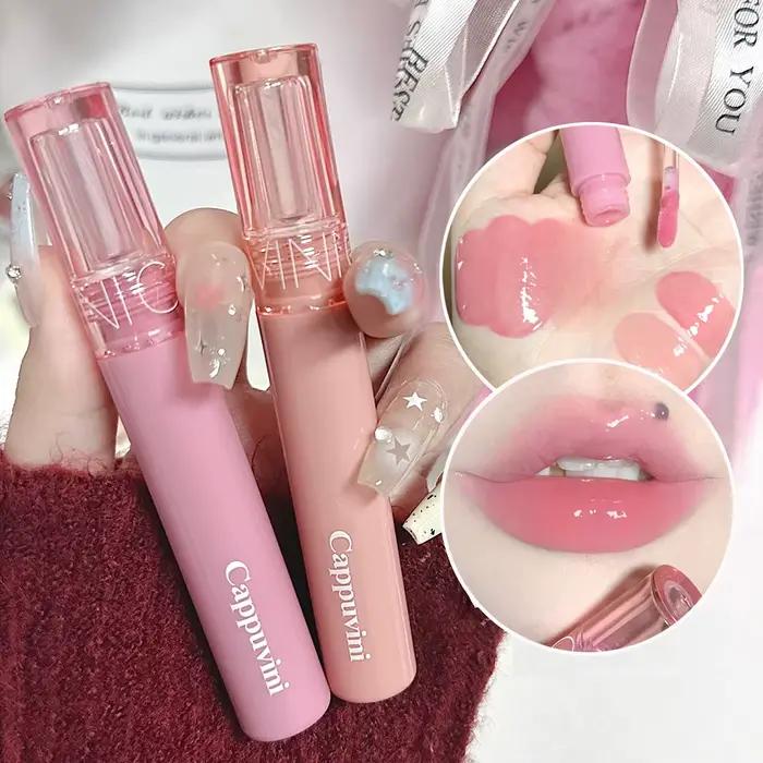 Cristal gelée brillant à lèvres hydratant eau-lumière clair huile à lèvres imperméable longue durée nu brillant raisin rouge teinte à lèvres maquillage