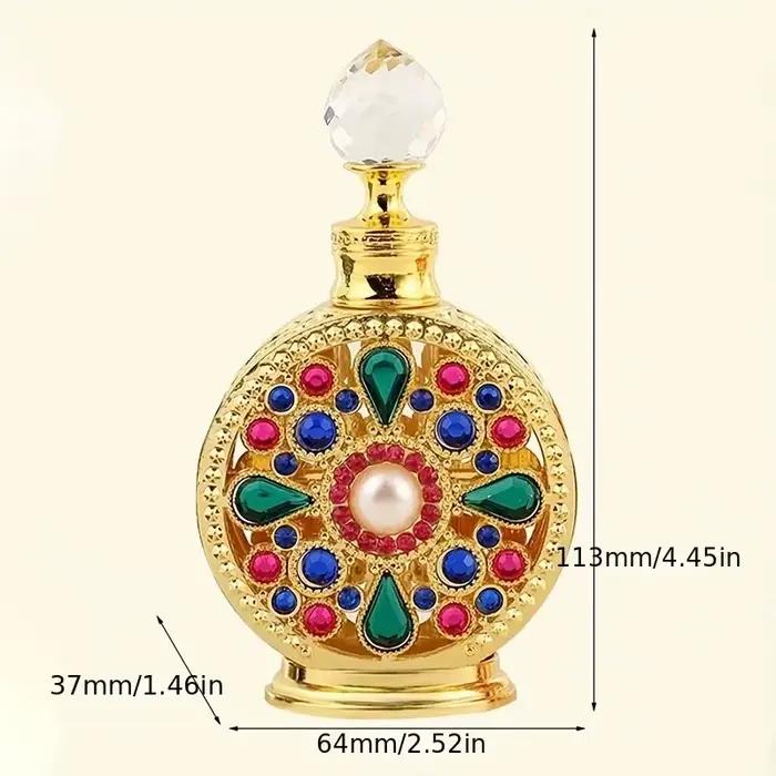Bouteille de parfum vide en métal de 12ML