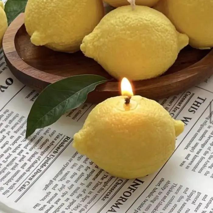 1 bougie parfumée au citron