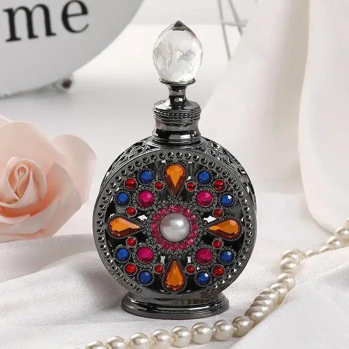 Bouteille de parfum vide en métal de 12ML