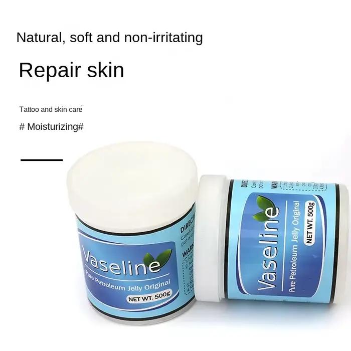 Bestseller 500g Vaseline Tatouage Bouteille Blanche pour Lubrification Cutanée et Coloration Auxiliaire Tatouage Broderie