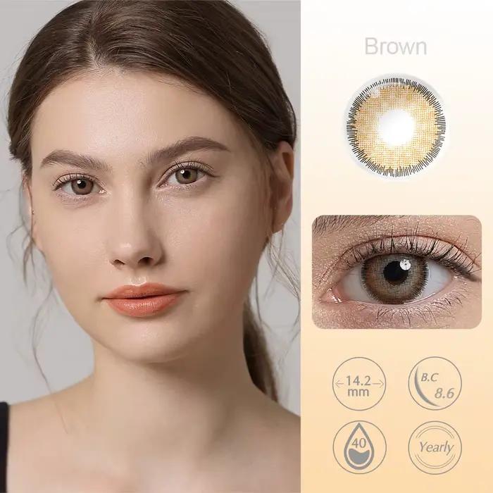 Hot FreshGo Premium/lentilles de Contact colorées océan Look naturel lentilles souples cosmétiques j
