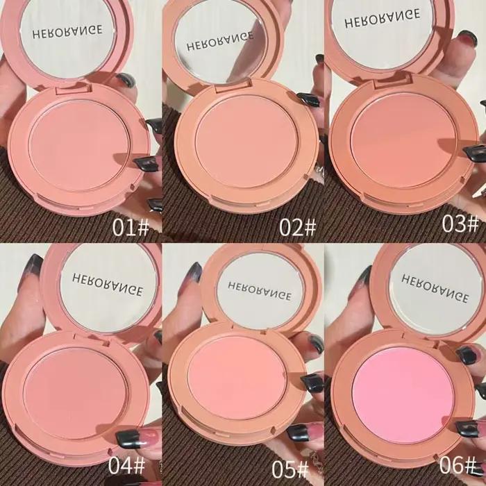 HERORANGE Monokrom Serbuk Blush Waterproof