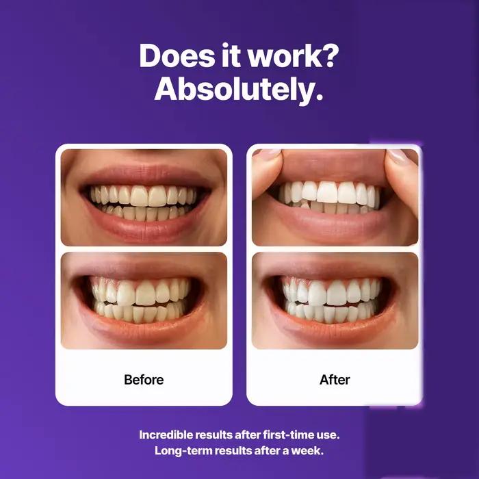 DR.DENT Bain de bouche violet - Sachets 20 unités - Sans peroxyde - Sans alcool - Menthe végétalienne