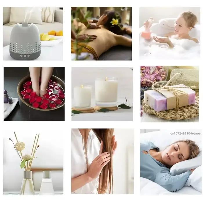 Parfum naturel de haute qualité, longue durée | Diffuseur d'huiles essentielles à la senteur relaxante pour la maison, la chambre et le salon - Lotus bleu