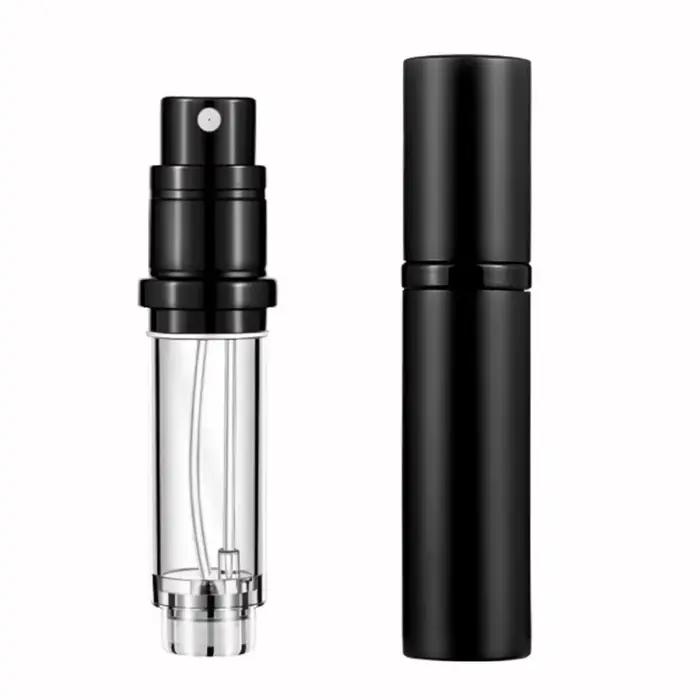 Flacon vaporisateur miniature de 5 ml, rechargeable, portable, pour parfum, cosmétiques, liquides de voyage (style de flacon intérieur aléatoire)