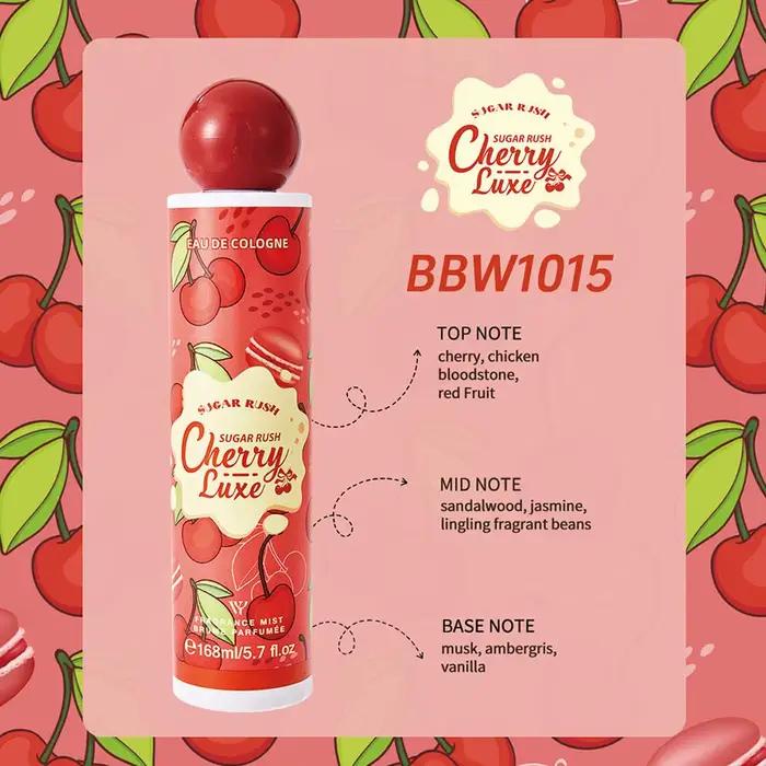 168ml Cookies Cream Dreamy Treats Cherry Luxe Fragrance Perfume Mist Sugar Rush Cologne Scent Spray Series Candy Chocolate Fudge