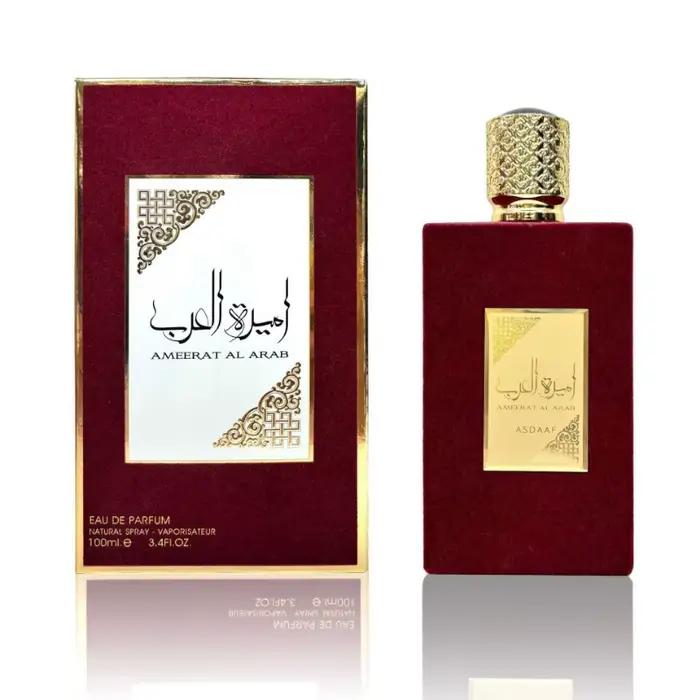 Bouteille de velours rouge, parfum de princesse arabe, parfum de luxe pour unisexe, parfum glamour e