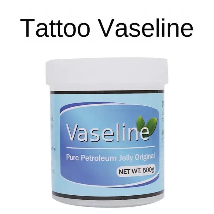 Bestseller 500g Vaseline Tatouage Bouteille Blanche pour Lubrification Cutanée et Coloration Auxiliaire Tatouage Broderie