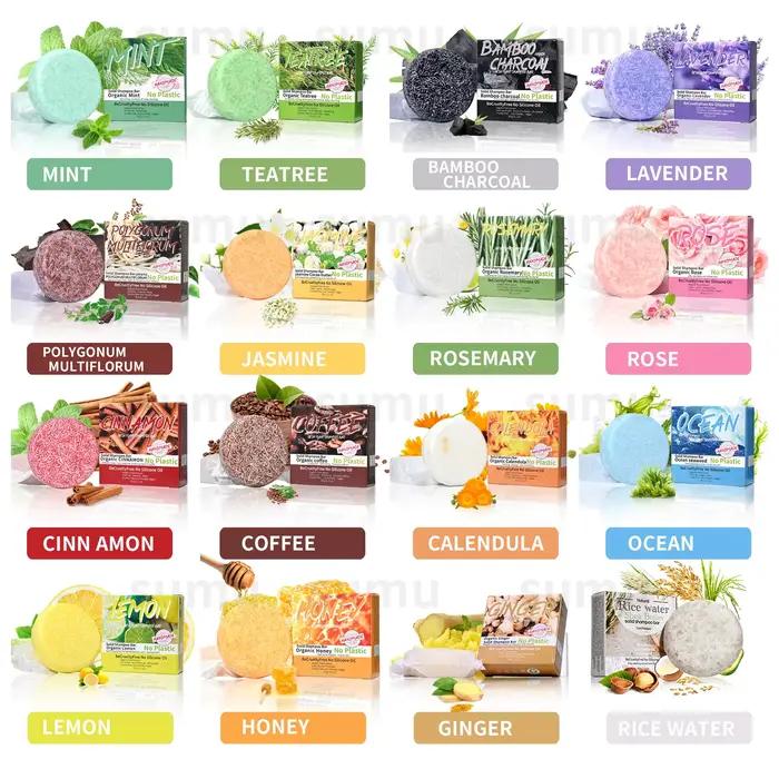 Savon shampoing au romarin parfumé naturel 60g, contrôle de l'huile fait à la main et savon antipelliculaire, adapté aux hommes et aux femmes