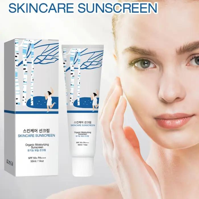 Crème solaire hydratante bio coréenne