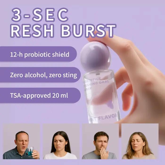 Spray buccal à menthe fraîche longue durée