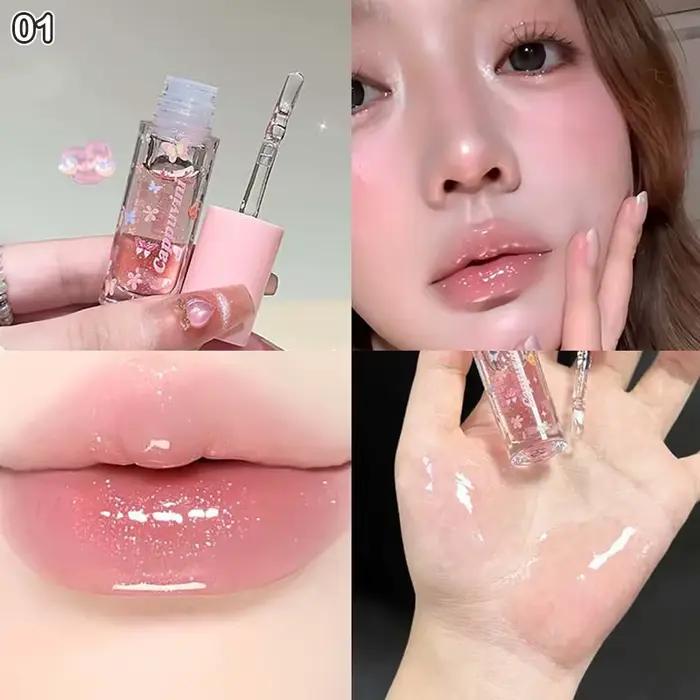 Gloss à lèvres hydratant Cappuvini, gloss à lèvres brillant, gloss à lèvres miroir, gloss à lèvres h