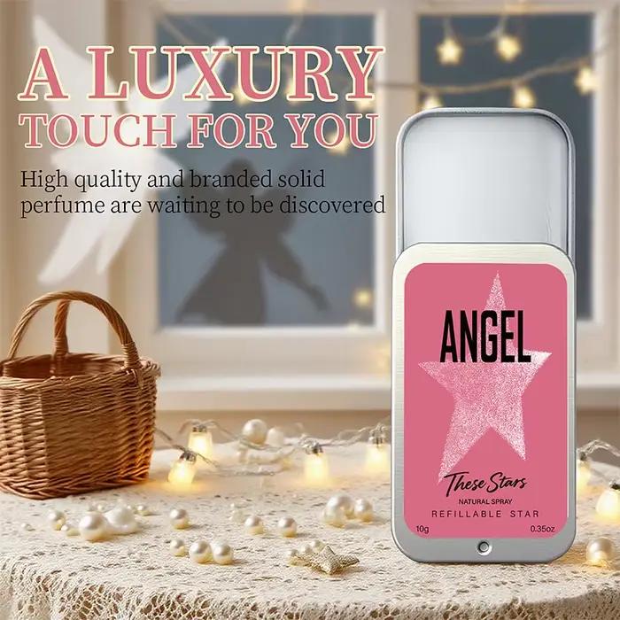 Baume parfumé solide 10g pour femme, parfum pêche et rose, sans alcool, rafraîchissant, longue durée, format voyage, poche, pour rendez-vous galants