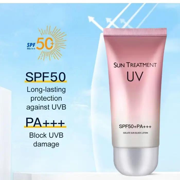 Crème solaire à large spectre SPF 50+ Isolation UV