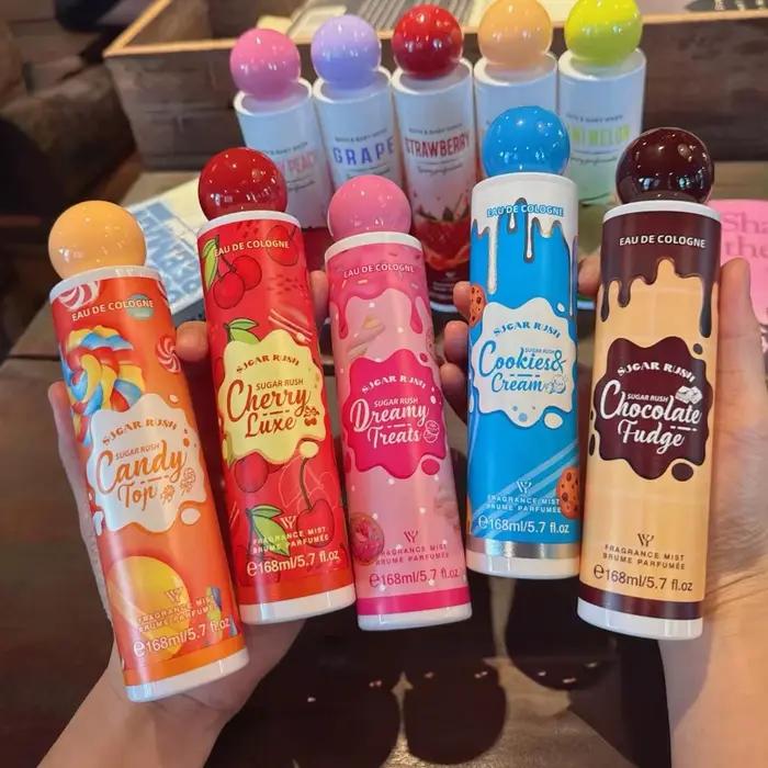 168ml Cookies Cream Dreamy Treats Cherry Luxe Fragrance Perfume Mist Sugar Rush Cologne Scent Spray Series Candy Chocolate Fudge