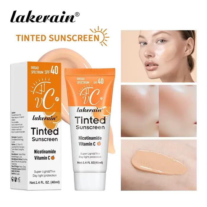 Éventuelles F40-Crème Solaire Teintée à la Nicotinamide et à la Vitamine C