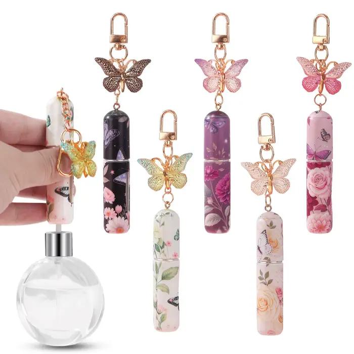 Ensemble de porte-clés de parfum papillon