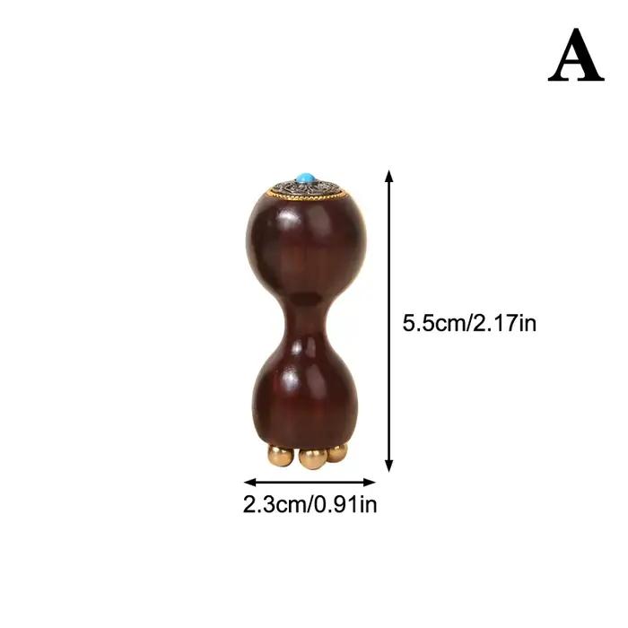 Outil de massage facial Gua Sha professionnel en laiton et bois de rose en forme de graine de lotus