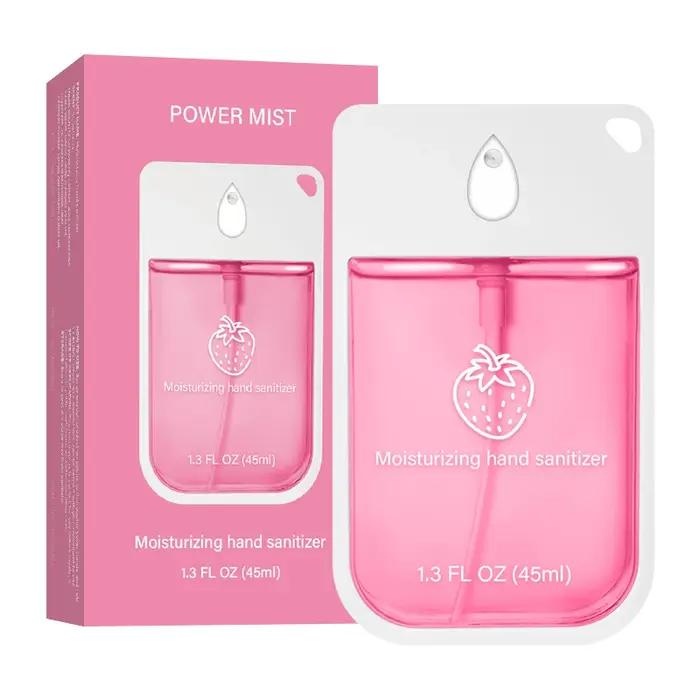 Brume désinfectante pour les mains format voyage – spray sans rinçage de 45 ml pour enfants et adultes. Formule d'eau cosmétique portable pour un nettoyage instantané.