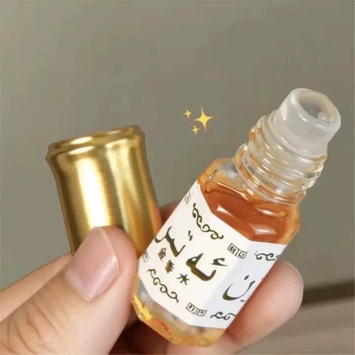 Huile de parfum roll-on style islamique 3ml – 3/5/10/20/50/100 pièces – Attar traditionnel arabe doré pour usage personnel et cadeaux
