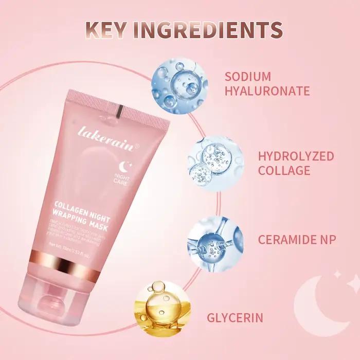 Ensemble masque et brosse pour le visage au collagène