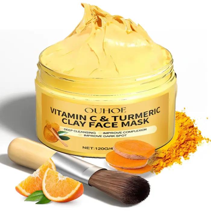 Masque facial exfoliant à la vitamine C