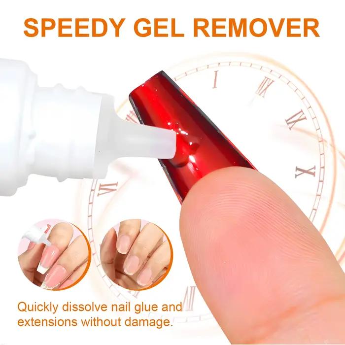 TWOING faux ongles conseils adhésifs solides dissolvant de Gel liquide pour ongles facile à adoucir dissolvant presse sur ongles Gel faux conseils outils de dissolvant